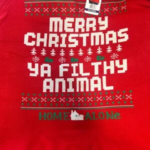 'Merry Christmas Ya Filthy Animal' Red Holiday Sweater